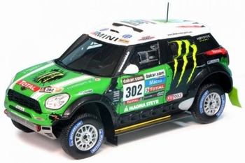 Mini cooper BMW all 4 Racing # 302 winner Dakar 2012 Monster  1/43