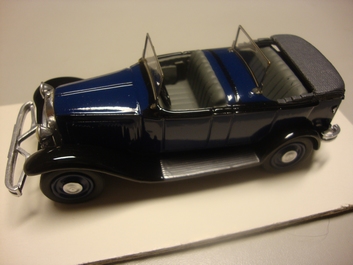 Citroen C 6 Torpedo  1931 Cabriolet Blue/Black Blauw/zwart  1/43