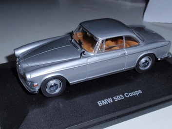 BMW 503 Coupe  zilver  silver  1/43