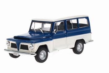 Jeep Willy's Rural Blauw/wit   Blue/white1968  1/43