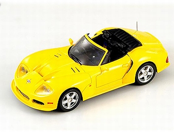 Marcos LM 500 Convertible Cabrio 1995 Yellow  Geel  1/43