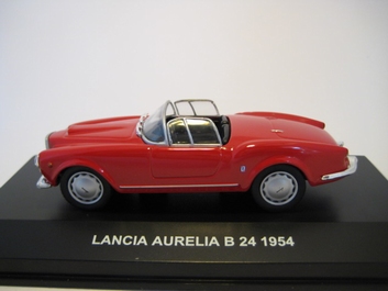 Lancia Aurelia B 24 1954 Red  Rood  Cabrio    1/43