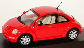 VW Volkswagen Beetle Red Rood  1/43