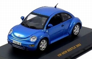VW Volkswagen New Betle 2002 Blue Blauw   1/43