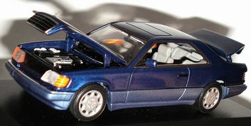 Mercedes Benz  E-Class Coupe  1994 Blue  Blauw  1/43