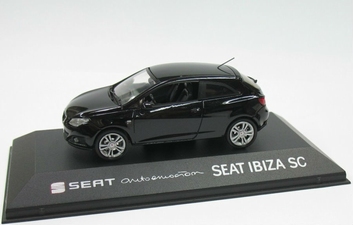 Seat Ibiza SC Sport coupe Black Zwart   1/43