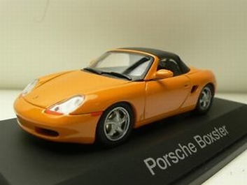 Porsche Boxter Cabrio + Soft top  Orange Oranje   1/43