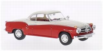 Borgward Isabella Coup 1957  Red White Rood Wit  1/43