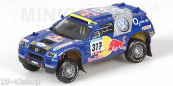 VW Volkswagen Touareg Paris Dakar 2005 #317 Red Bull  1/43