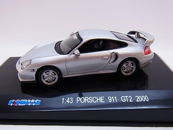 Porsche 911 GT2  2000 Silver Zilver  1/43