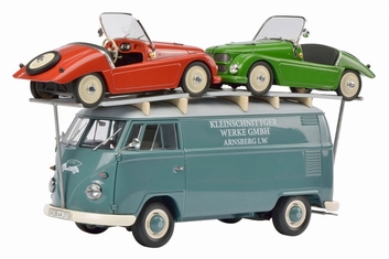 VW Volkswagen + 2 kit cars Blauw rood groen  1/43