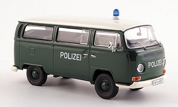 VW Volkswagen T2 a Bus Polizei Police Polite   1/43