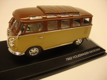 VW Volkswagen microbus T1 1962 Brown beige Bruin  1/43