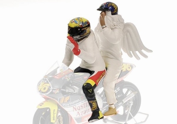 Figuur figurines Valentino Rossi & Angel  Moto GP 250 Rio 99  1/12