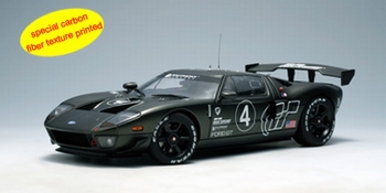 Ford GT LM Spec II test car carbon zwart black # 4  1/18