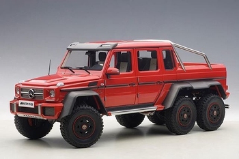Mercedes Benz G63 AMG 6X6 rood red   1/18