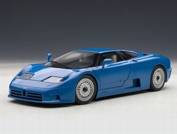 Bugatti EB 110 GT  Blauw Blue  1/18