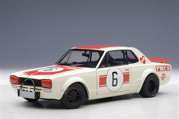 Nissan Skyline GT-R racing 1971 Kunimitsu Takahashi # 6  1/18