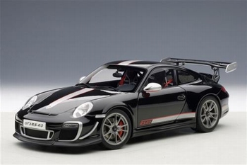 Porsche 911 997 GT3 RS Zwart  gloss Black  1/18