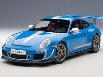 Porsche 911 997 GT3 RS 4,0 Blaiw Blue  1/18