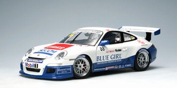 Porsche 911 997 GT3 CUP  2006 PCCA Winner Blue Girl  1/18