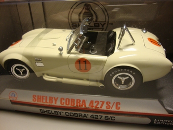 Shelby Cobra 427 S/C Wit  White # 11  1/18