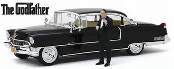 Cadillac Fleetwood 1955 series 60  Zwart  Black + Figuur  1/18