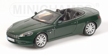 Aston Martin DB9 Convertible Cabrio Groen Green  1/18