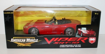 Dodeg Viper SRT 10 Rood Red  Cabrio   1/18