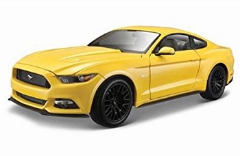 Ford Mustang 2015 Geel yellow  1/18