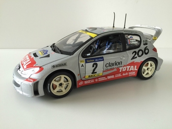 Peugeot 206 WRC 1999 & 2000 # 2   Total D,Oriol D,Giraudet  1/18