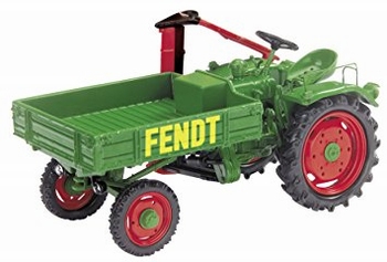 Fend Traktor met laadbak Pick up  1/43