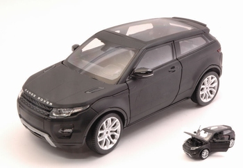 Land Rover Range rover Evoque zwart matt black  1/24