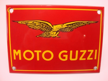 Moto Guzzi 10 x 14 cm Emaille