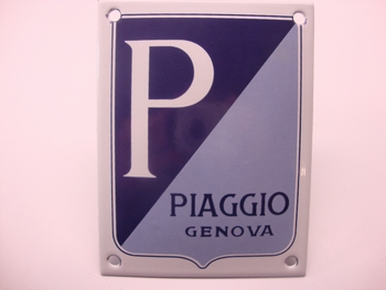 Piaggio Genova 10 x 13 cm Emaille