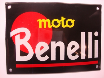 Benelli Moto 10 x 14 cm Emaille