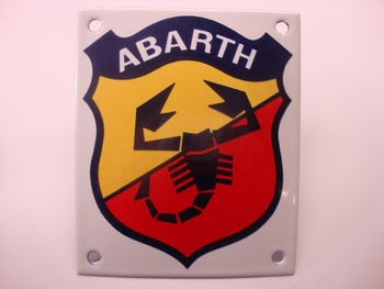 Abarth 10 x 12 cm Emaille