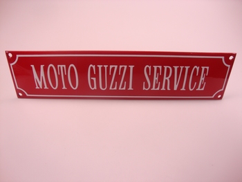 Moto Guzzi  Service 8 x 33 cm Emaille