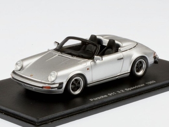 Porsche 911 3,2 Speedster 1989 Zilver  1/43