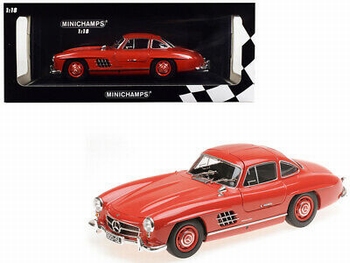 Mercedes Benz 300 SL ( W198) 1955 Rood Red  1/18