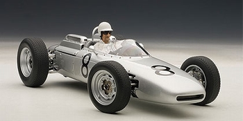 Porsche 804 Formula 1 Nûrburgring 1962 Jo Bonnier+ figuur  1/18