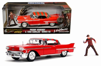 Cadillac 1958 series 62 Rood -Red + figuur 