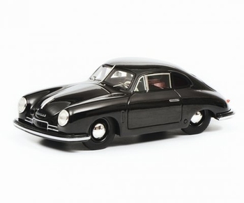 Porsche 356 Gmund Coupe Zwart - Black  1/18