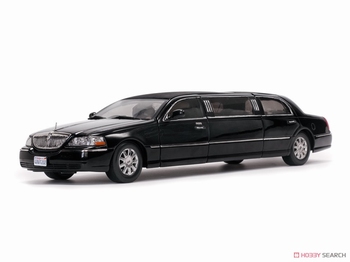 Lincoln town car limousine 2003 Zwart - Black  1/18