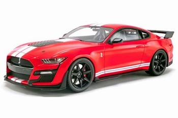 Ford Shelby GT 500 Fast Track Rood/wit  - Red/white  1/18