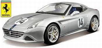 Ferrari California T # 14 Zilver Silver 70 th anniversary  1/18