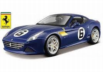 Ferrari California T # 6  Blauw  - Blue  1/18