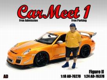 Car meet 1 Figure II Jongen met pet en gele shirt  1/18
