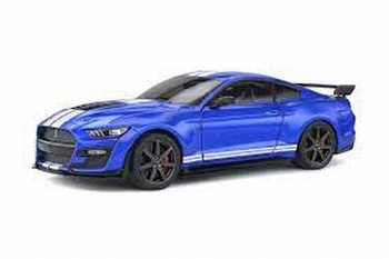 Ford Mustang GT500 Fast Track Blue white stripes  1/18