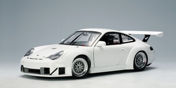Porsche 911 ( 996 ) GT3 RSR Plain Body version Wit - White  1/18